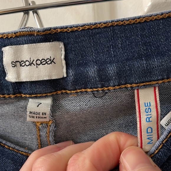 Mid rise distressed Sneak Peek jeans - Picture 3 of 4